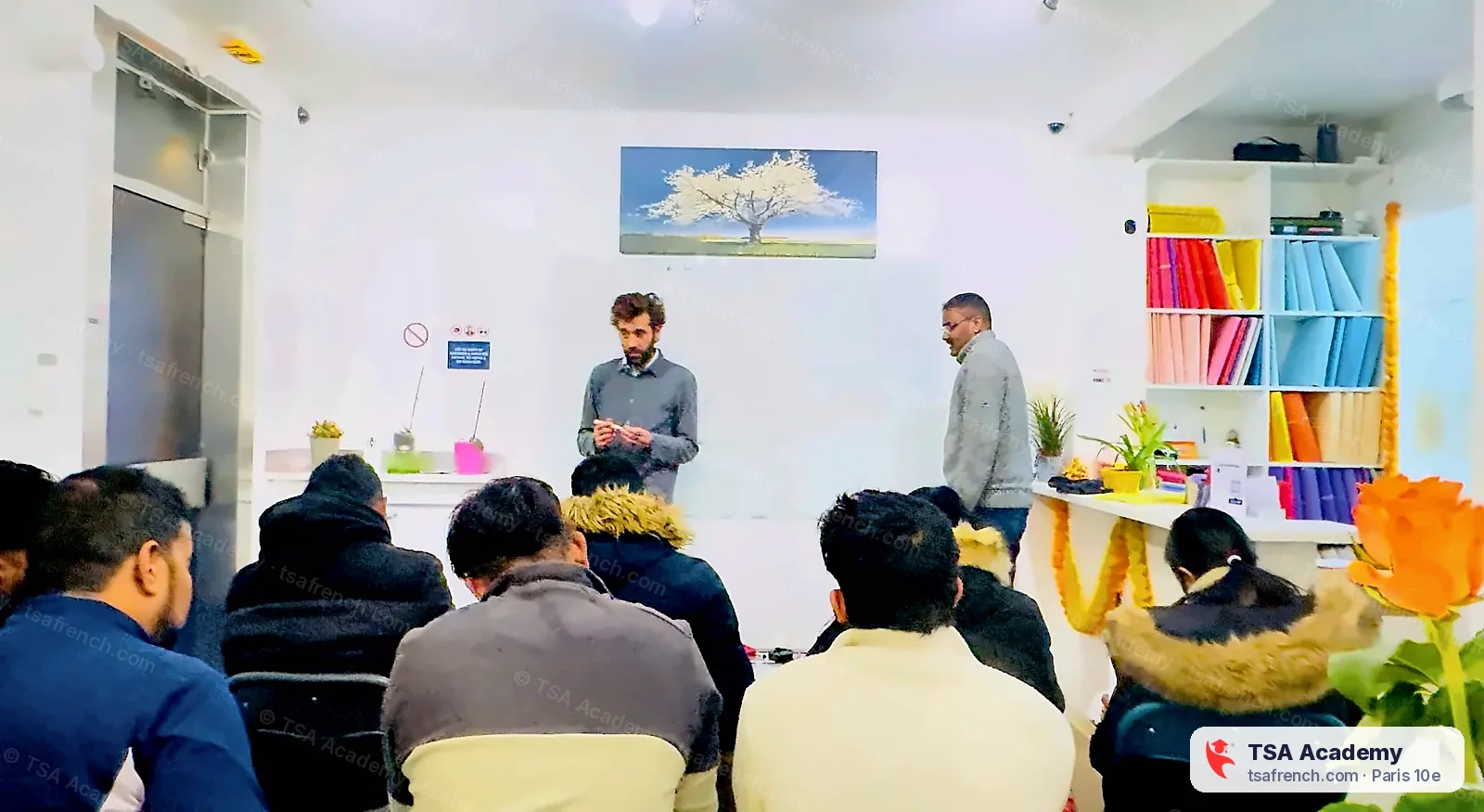 Sébastien's class, in French and English, TSA Academy