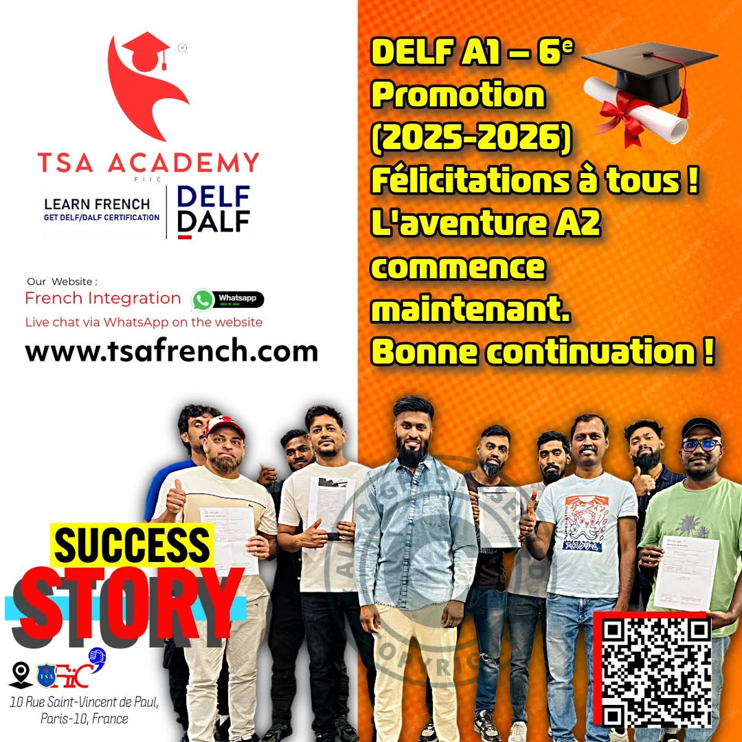 DELF A1 – 6ᵉ Promotion (2025–2026) 🇫🇷